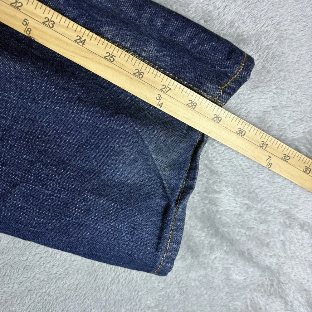 LEVI'S 501 Men's 38x30 (Fits 38x29) Blue Cotton Denim Jeans Regular Fit Straight